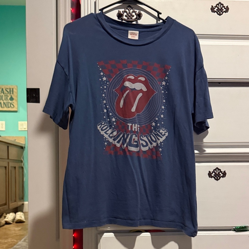 American Eagle Outfitters Blue Crew Neck Tee